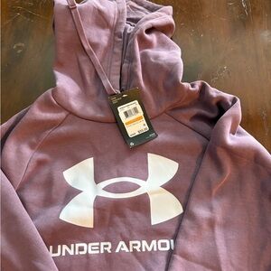 Under Armour Lavender Hoodie with White Logo